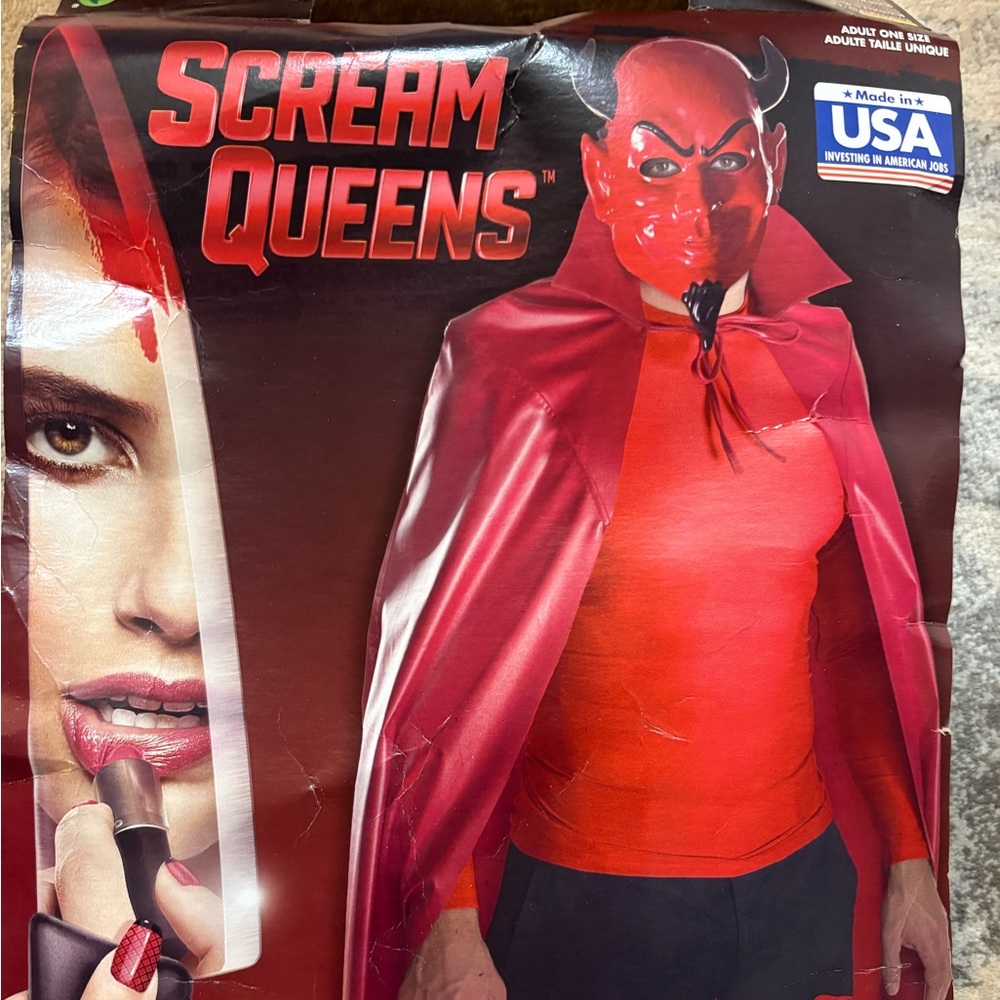 Red Devil Costume with accessories.